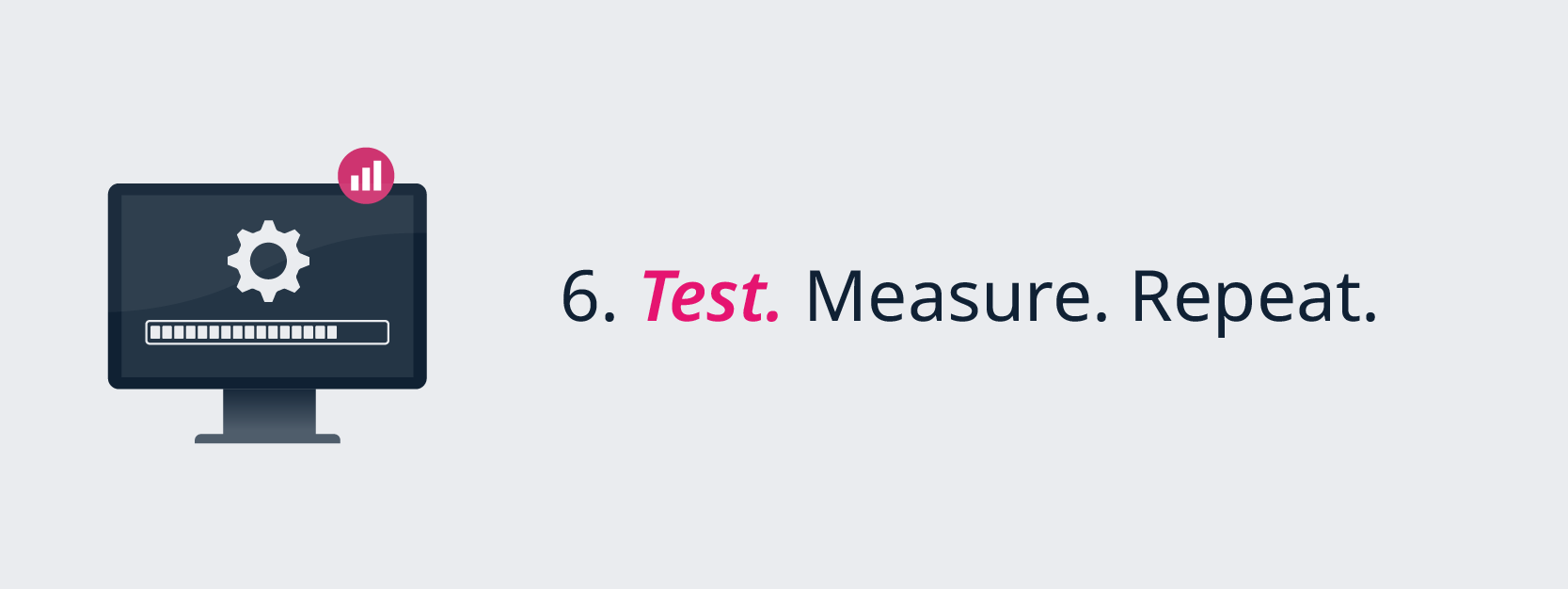Step 6 towards successful digital transformation: Test. Measure. Repeat.