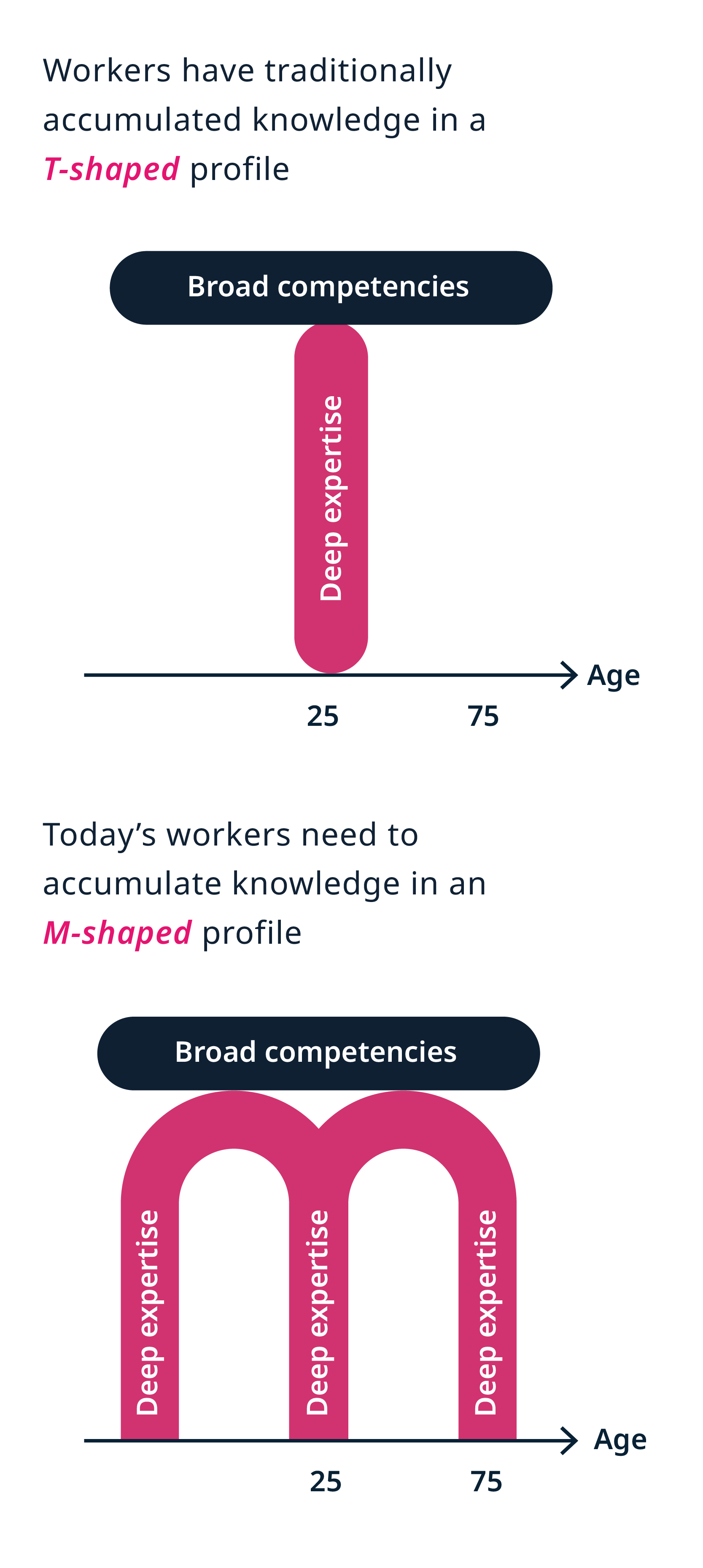 T-shaped vs. M-shaped skills profile
